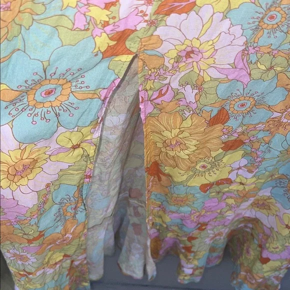 Show Me Your MuMu Pastel Floral Square-Neck Maxi Dress in Yellow - Picture 5 of 9